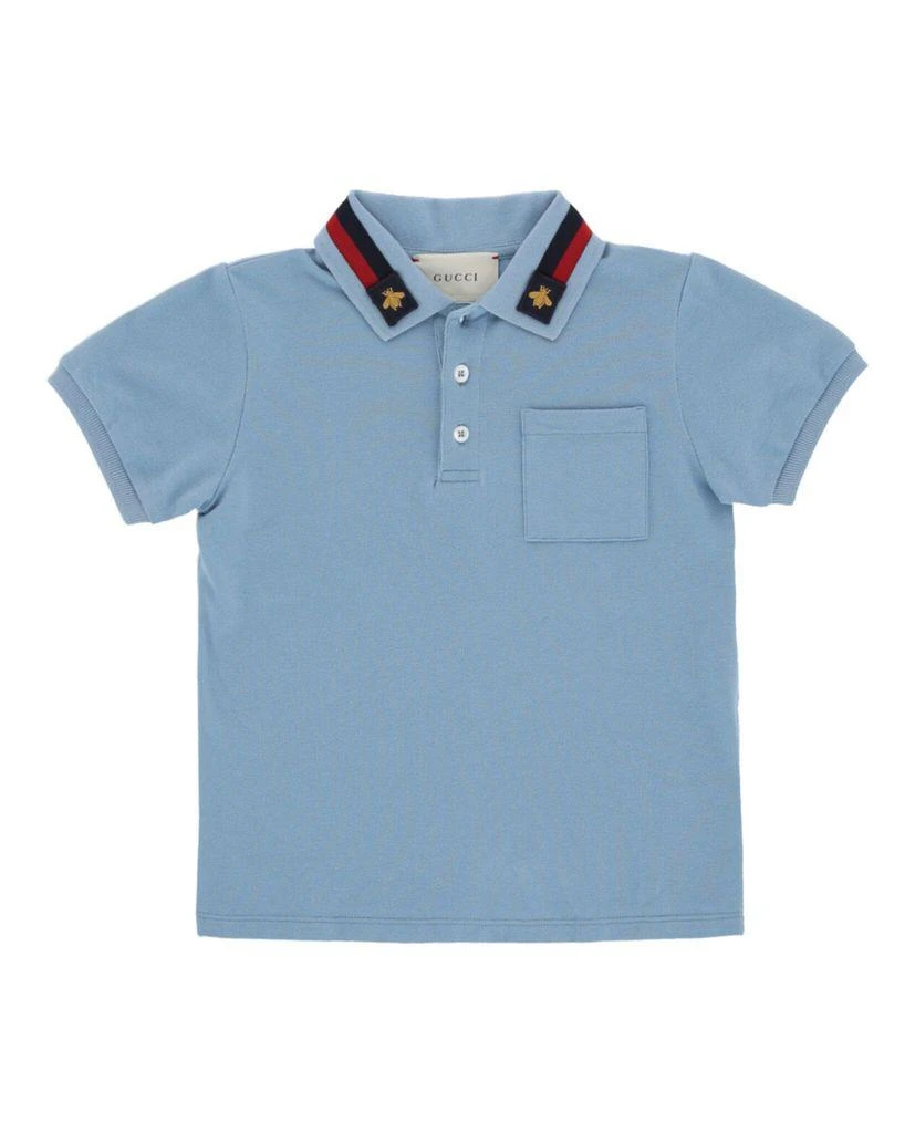 gucci Boys Cotton Stretch Polo 1