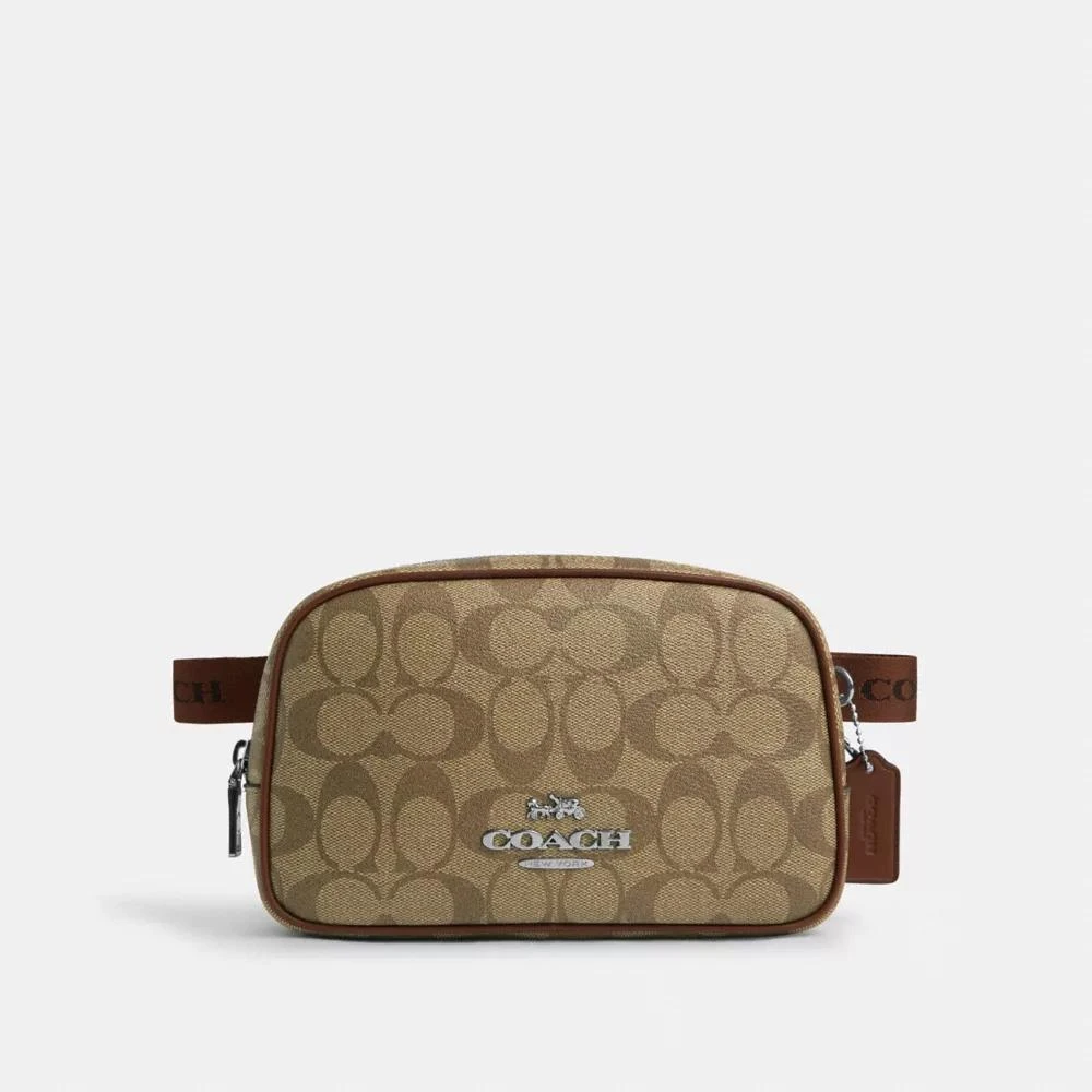 Coach Pace Belt Bag In Signature Canvas 1
