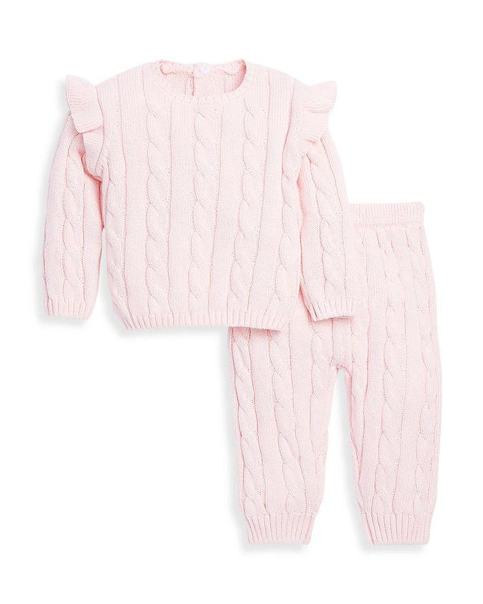Bloomie's Baby Bloomies Baby Girls' Cable Sweater Knit Top and Leggings Set - Baby 1