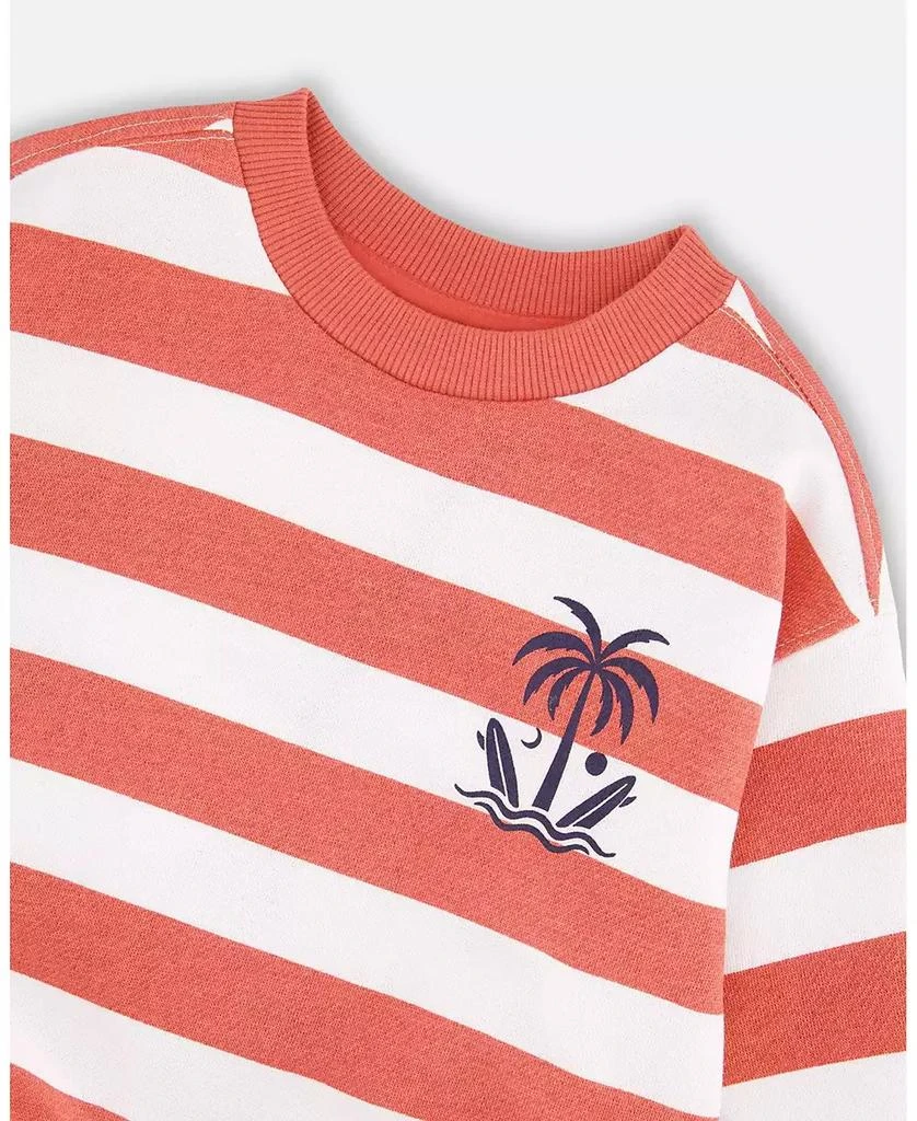 Deux par Deux Toddler Boys French Terry Sweatshirt Stripes 5