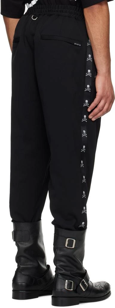 mastermind JAPAN Black Regular Fit Skull Tape Jersey Tapered Sweatpants 3
