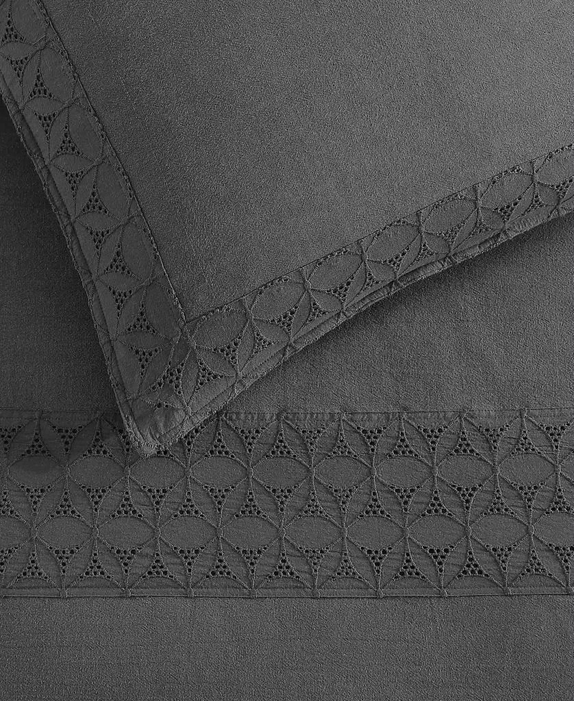 DKNY Pure Hotel Eyelet 3-Pc. Duvet Cover Set 4