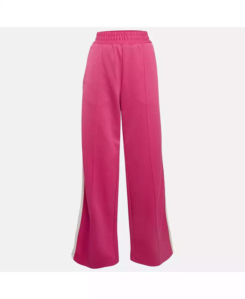 Pre-Owned Off-White Women's Pink Cotton Jersey Side Striped Track Pants