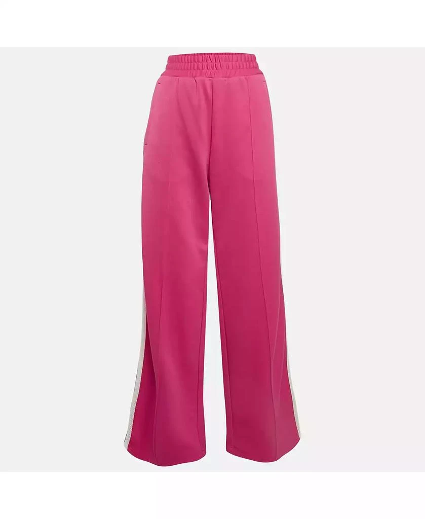 Pre-Owned Off-White Women's Pink Cotton Jersey Side Striped Track Pants 1
