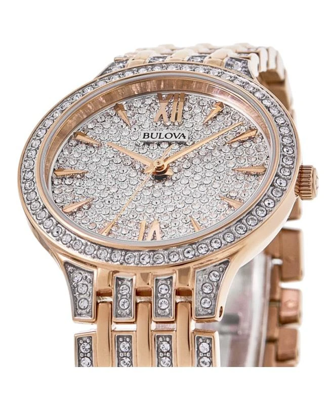 Bulova Bulova Phantom Crystal Dial Rose Gold Stainless Steel Women's Watch 98L235 2