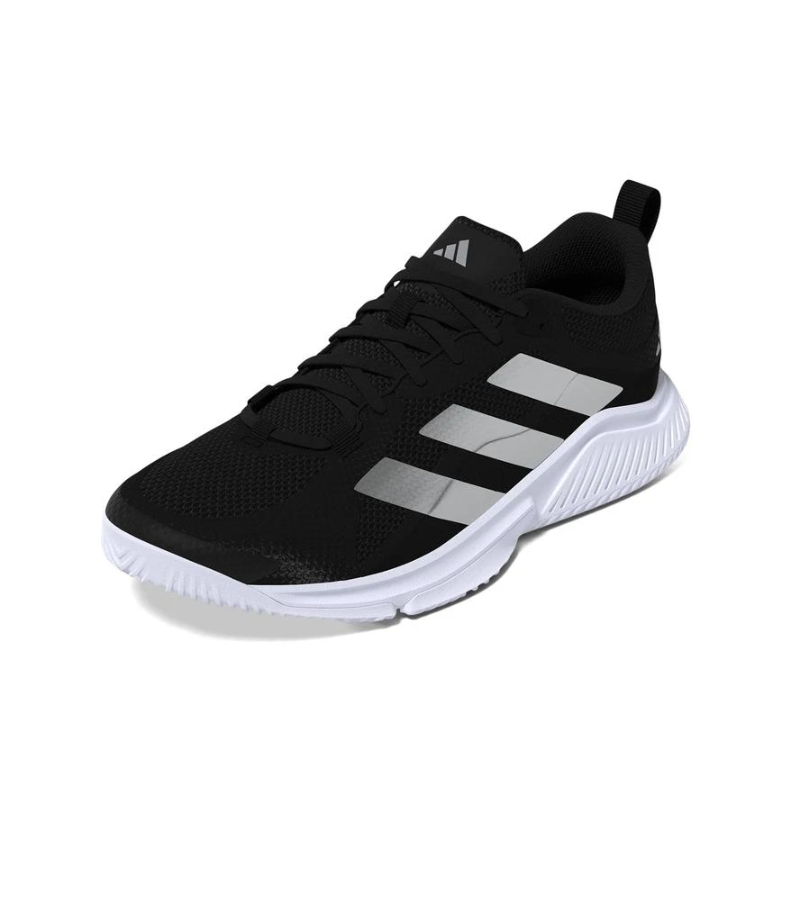 adidas gazelle silver green womens adidas Men's Court Team Bounce 2.0 Volleyball Shoe White/Black / 9 main image 1
