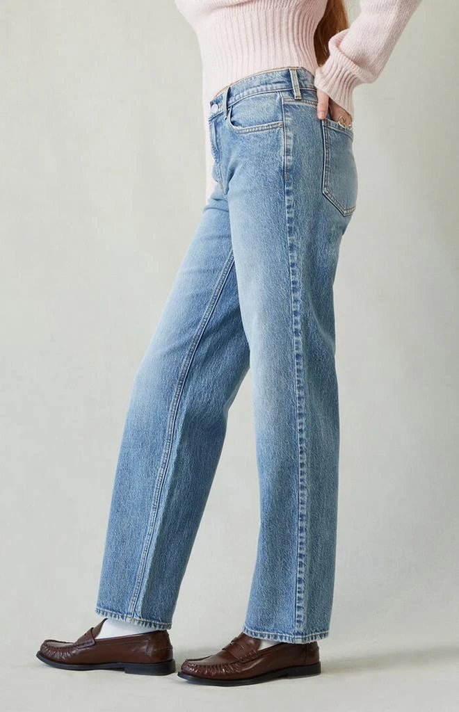 PacSun Jordyn Low Rise Straight Leg Jeans Stretch Medium Indigo 3
