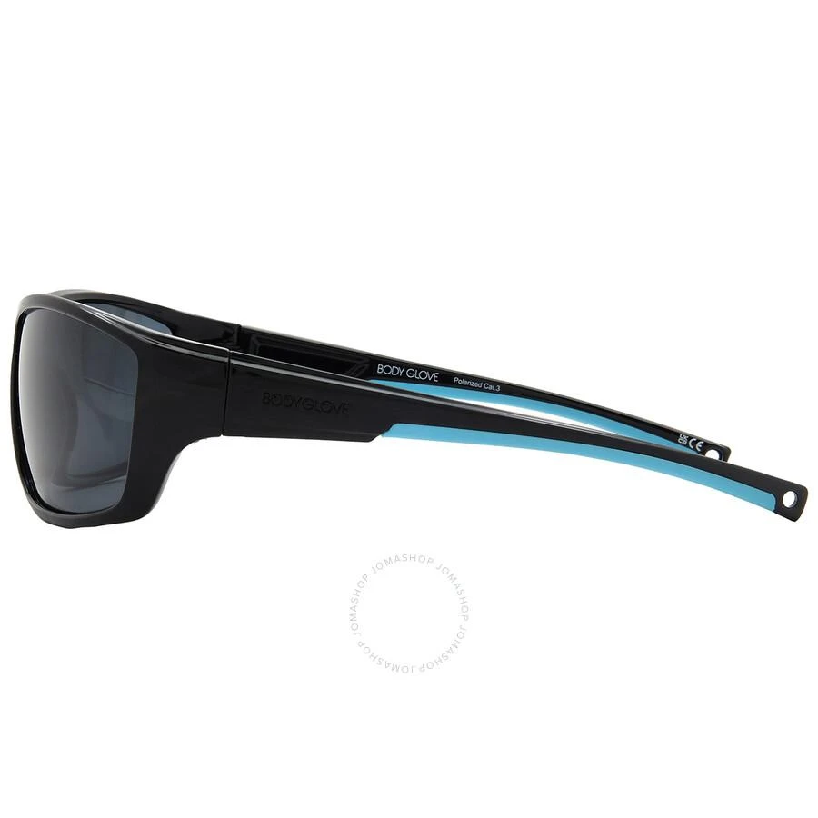 Body Glove BGFL 25 425 Polarized Smoke Mirror Wrap Men's Sunglasses 10270147.CGR BLKSMK 3