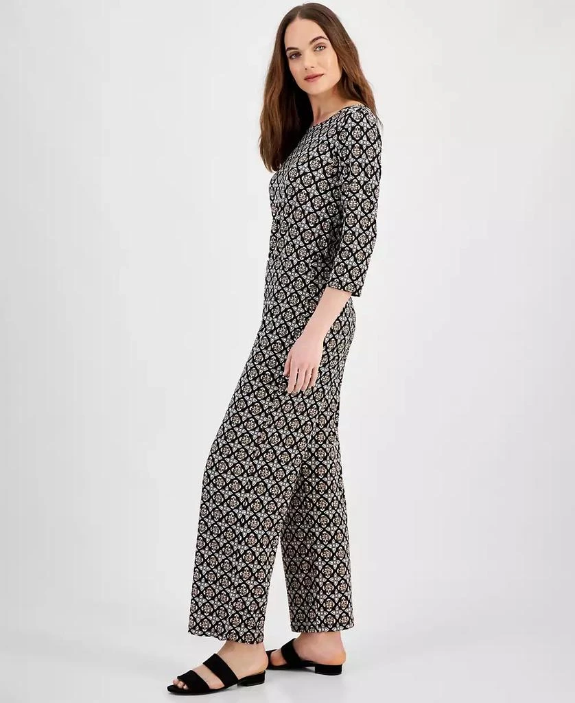 JM Collection Women's Printed Wide-Leg Knit Pants, Created for Macy's 3
