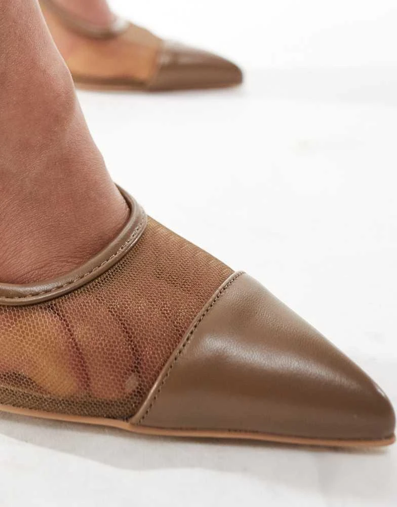 Raid RAID Heeled Shoe in Brown Mesh 3