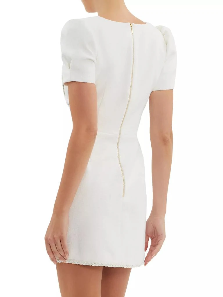 Rebecca Vallance Clarisse Plait-Trimmed Minidress 5