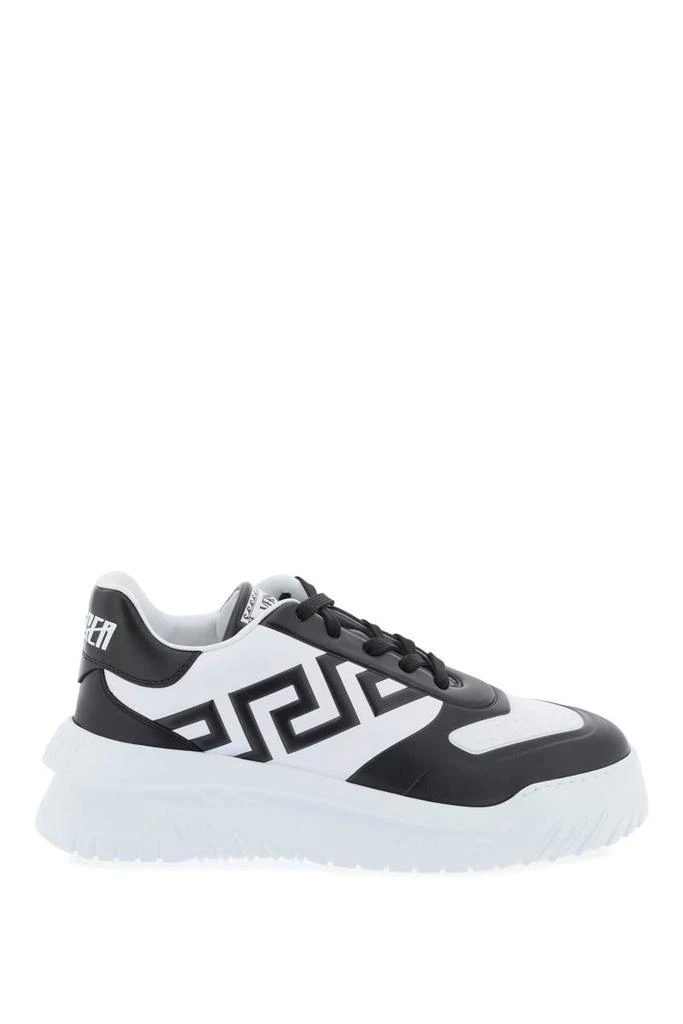 adidas gazelle silver green womens 8860 Versace Sneakers / Black – Rina's Shoes