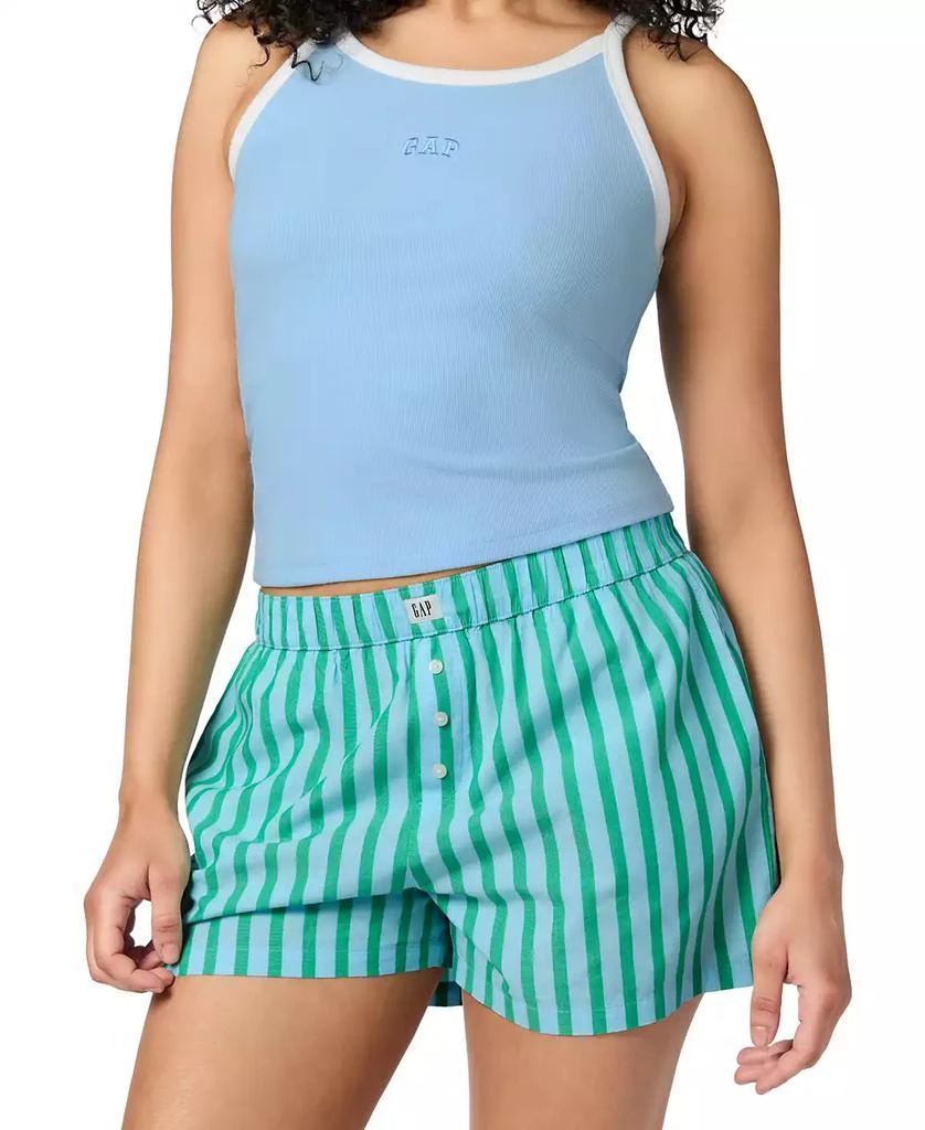 GAP Women's Printed Poplin Boxer Shorts 3