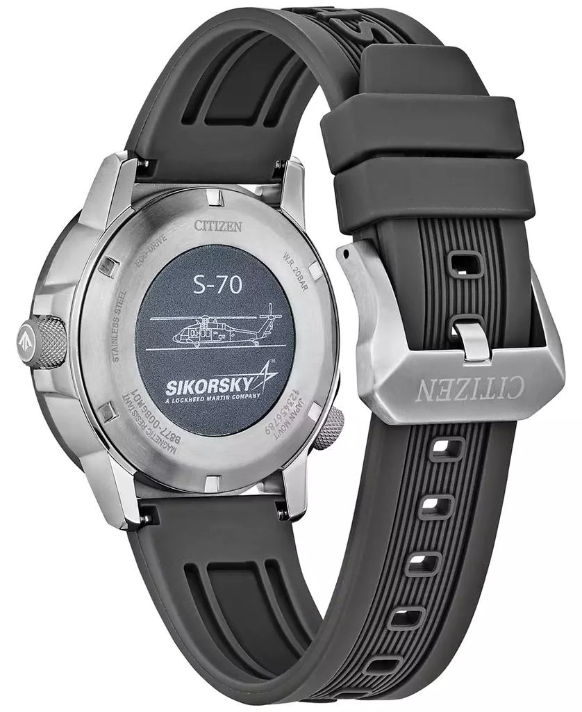Citizen Eco-Drive Men's Promaster Nighthawk Sikorsky Gray Rubber Strap Watch 42mm 3