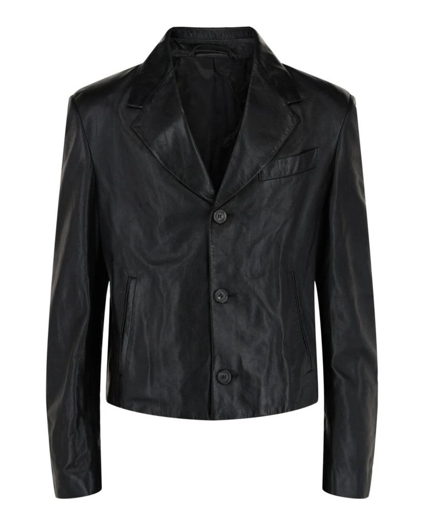 Salvatore Ferragamo Leather Blazer