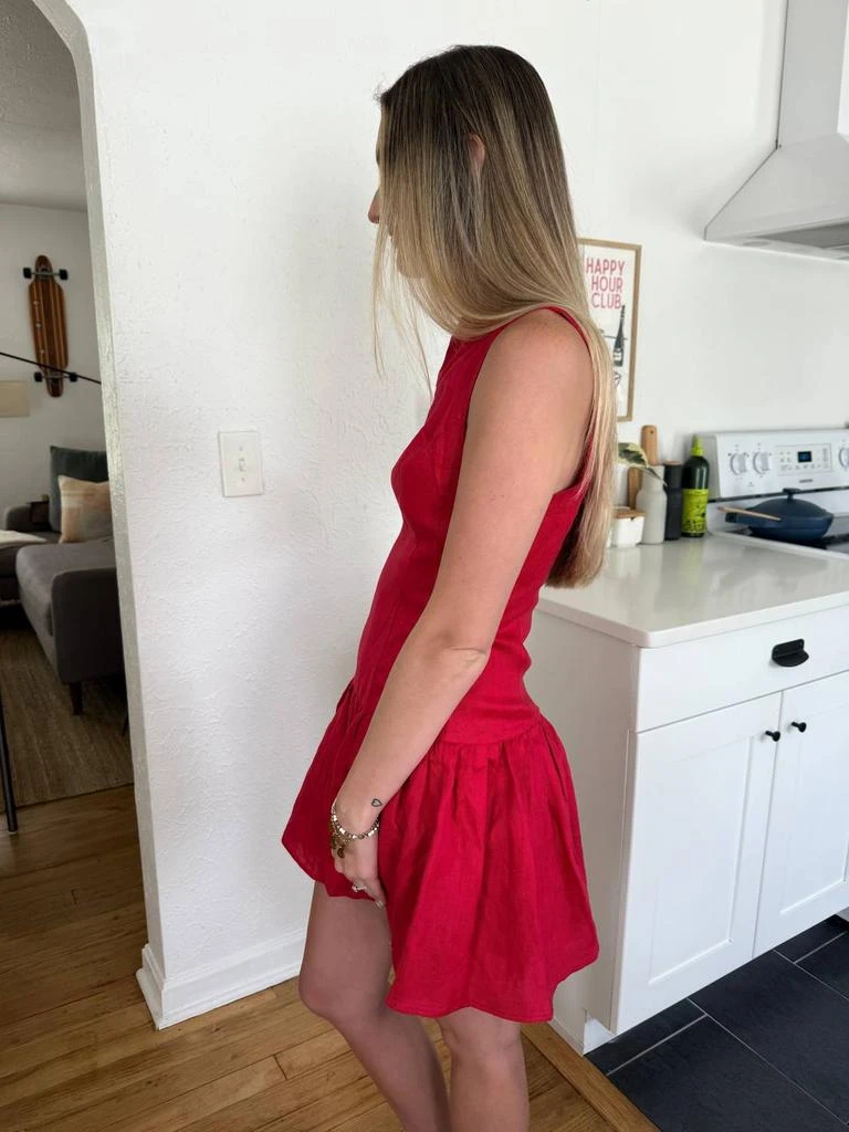 Shop Sofie The Label - Hadley Linen Drop Peplum Mini Dress on Sale at  BeyondStyle  Get 45% Off Sofie The Label - Hadley Linen Drop Peplum Mini  Dress with Limited-Time Flash