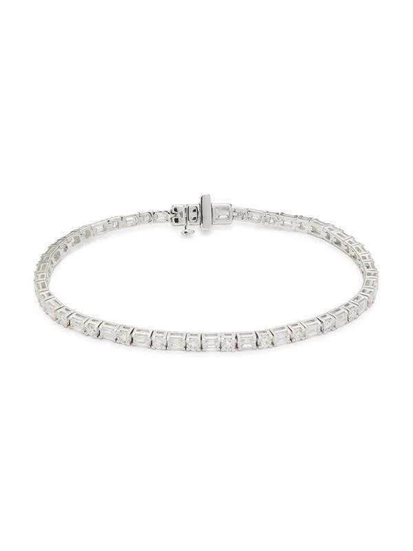 Badgley Mischka 14K White Gold & 4.69-4.79 TCW Lab-Grown Diamond Bracelet 1