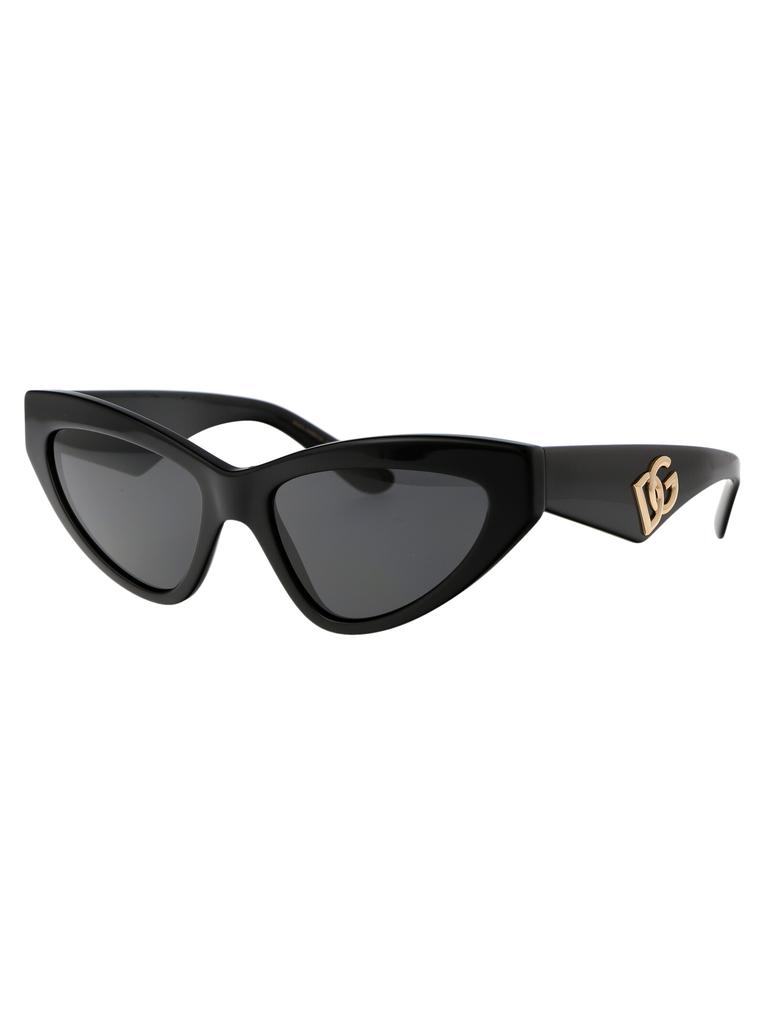 Dolce 
Gabbana BLACK ACETATE SUNGLASSES