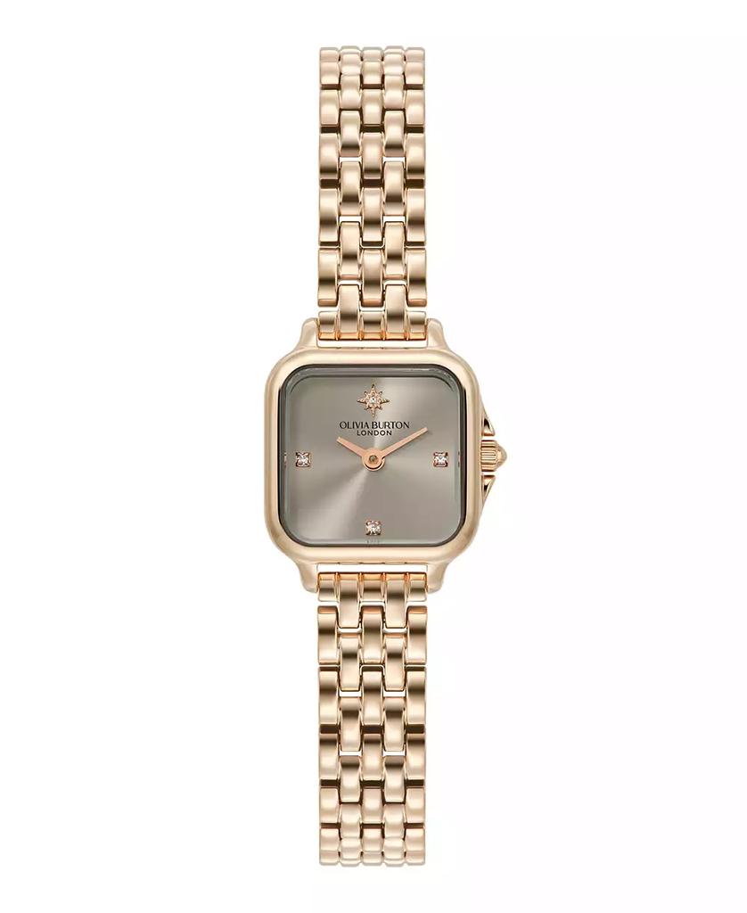 Olivia Burton Women's Grosvenor Mini Rose Gold Tone Bracelet Watch, 20mm