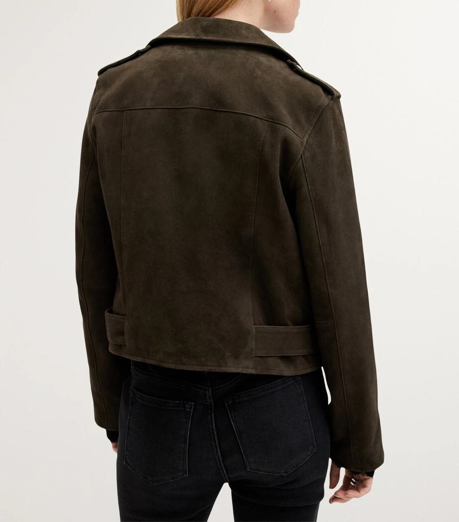 ALL SAINTS Suede Balfern Biker Jacket 6