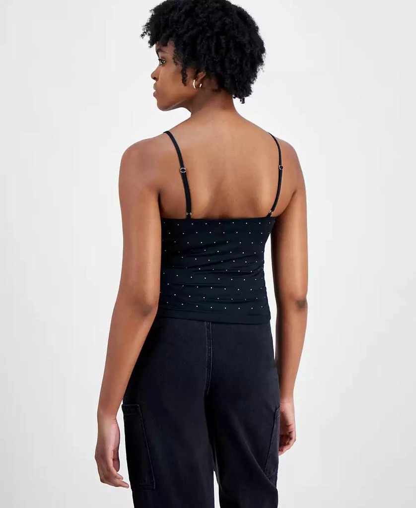 Almost Famous Juniors' Embellished Square Neck Cami 2