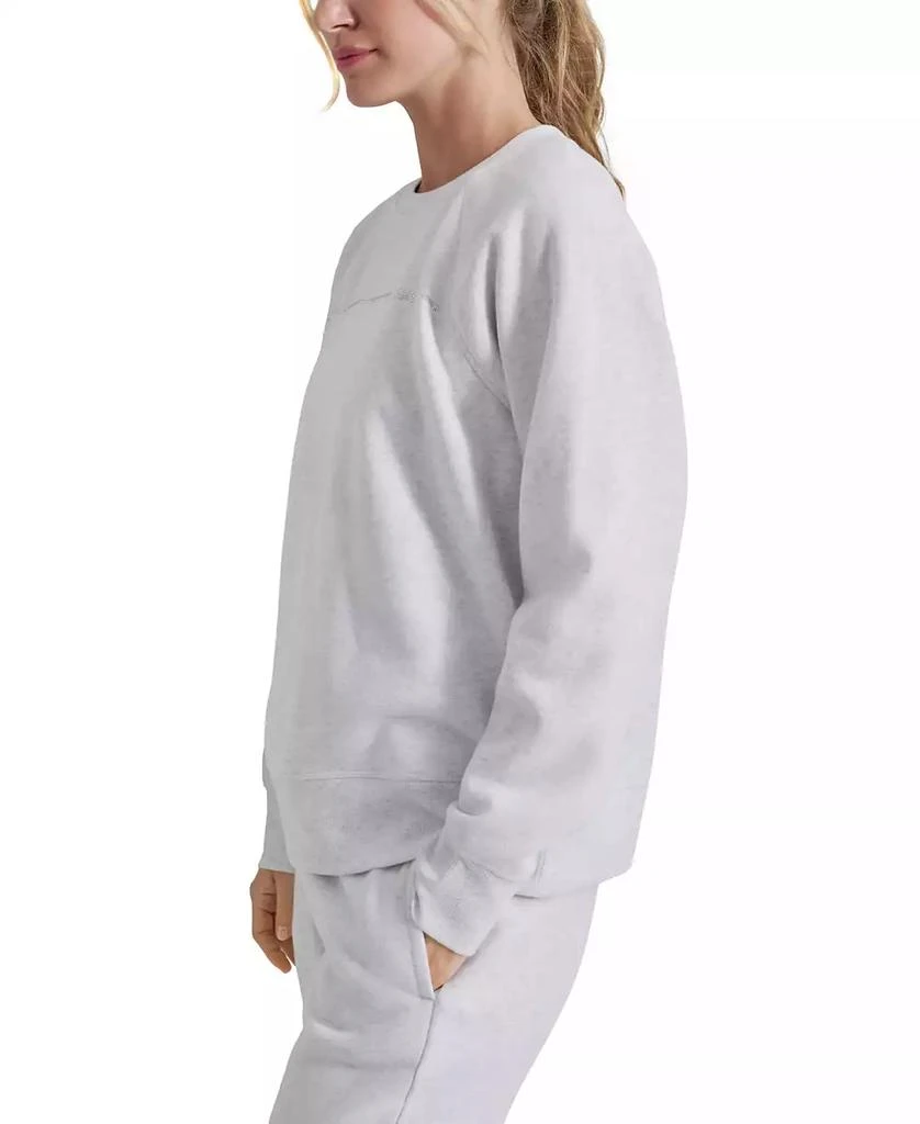 DKNY Women's Rhinestone Logo Fleece Sweatshirt 3