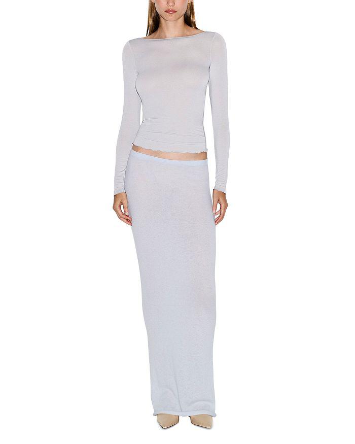 SKIMS Sheer Modal Long Sleeve Tee