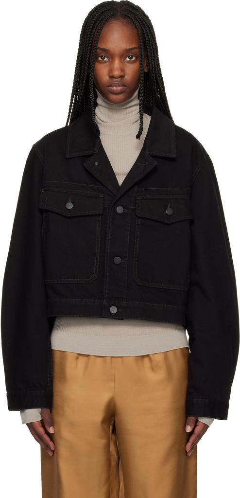 Shop Black Boxy Denim Jacket on Sale at BeyondStyle – Get 10% Off