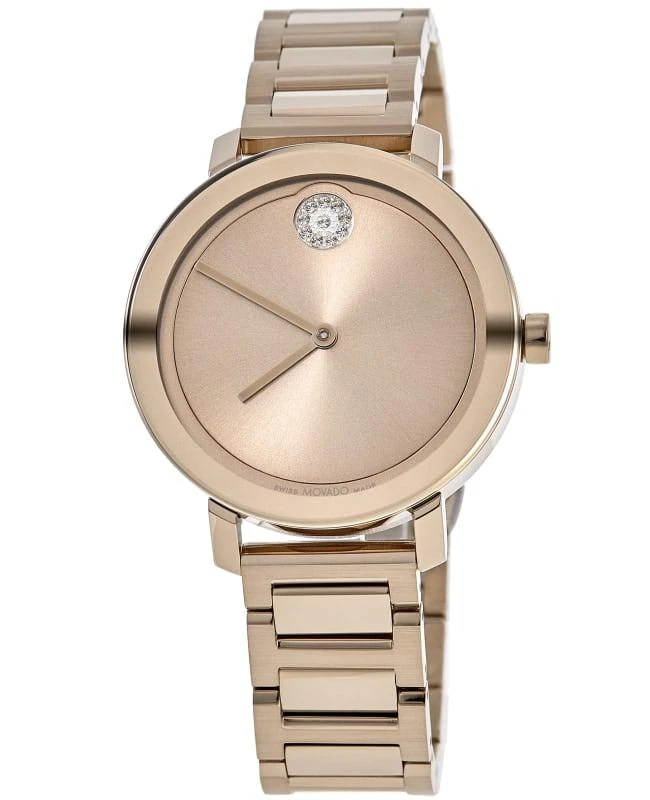 Movado Movado Bold Evolution Carnation Gold Rose Gold Steel Women's Watch 3600824 1