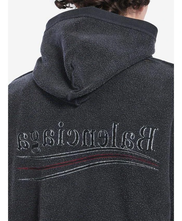 Balenciaga INSIDE-OUT LARGE ZIP-UP HOODIE 4