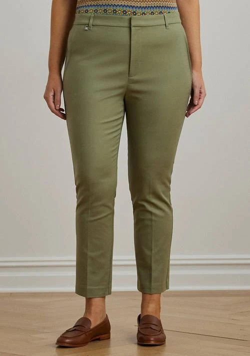 Ralph Lauren Ralph Lauren Plus Size Stretch Cotton Blend Pants 1