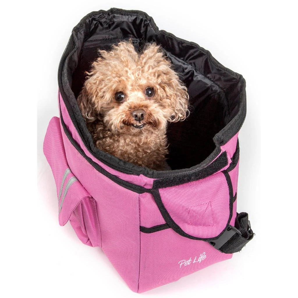 Pet Life Over-The-Shoulder Back-Supportive Fashion Sporty Pet Dog Carrier w/ Pouch 2