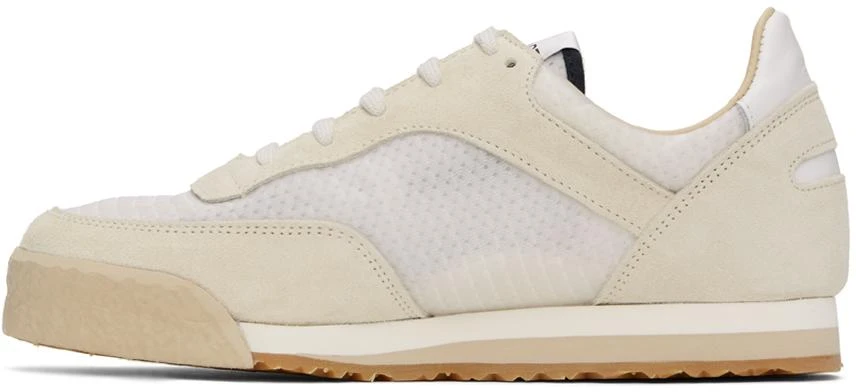 Spalwart White & Beige Pitch Low Sneakers 3