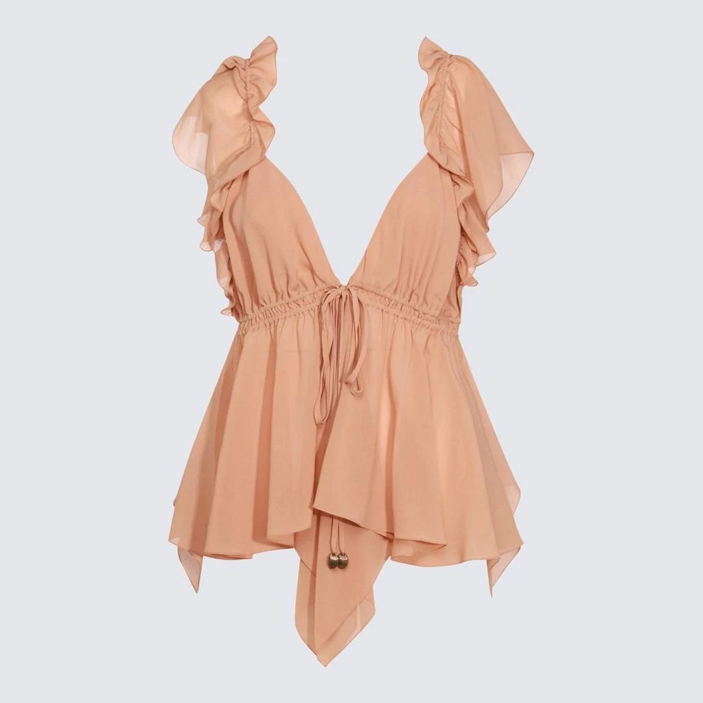 Chloé Chloé Pink Silk Shirt 1