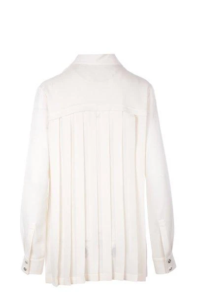 Salvatore Ferragamo Ferragamo Pleated Collared Button-Up Shirt 2