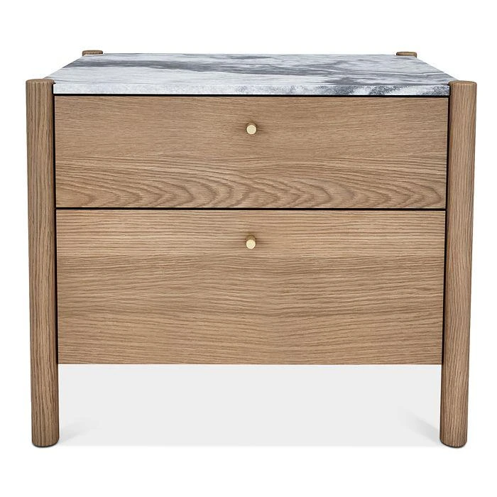 Huppé Jules White Oak 2 Drawer Nightstand