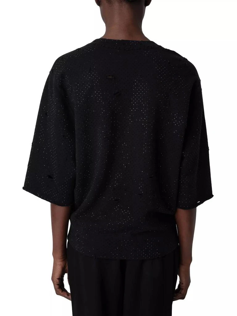 ZADIG & VOLTAIRE Edmond Distressed Rhinestone T-Shirt 5