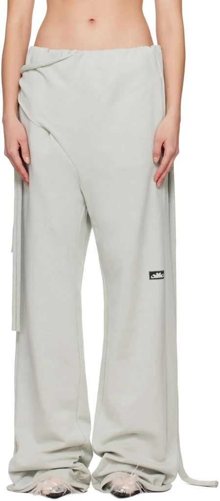 Ottolinger Gray 'Otto' Wrap Sweatpants 1