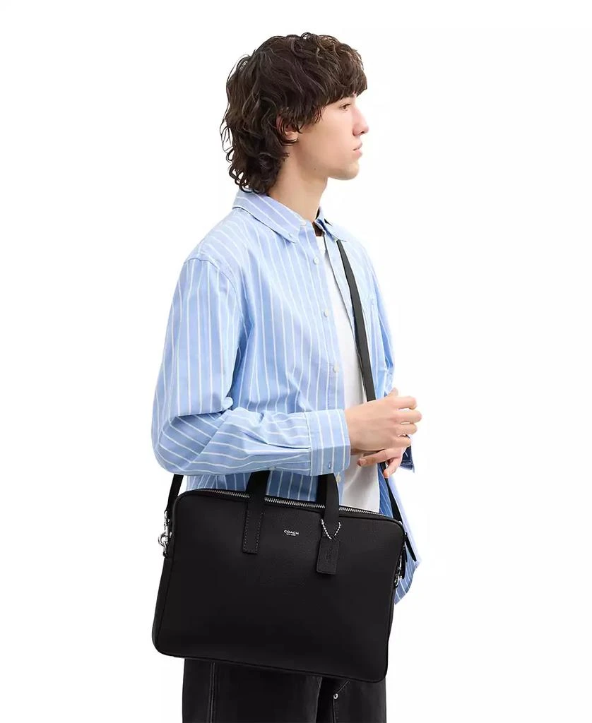 Coach Men's Carlyle Polished Pebble Brief Bag 5