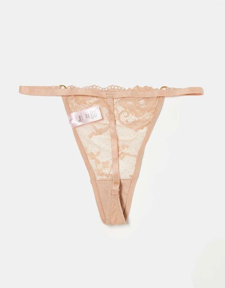 Boux Avenue Boux Avenue cora scallop lace tanga thong 3 pack in multi 2