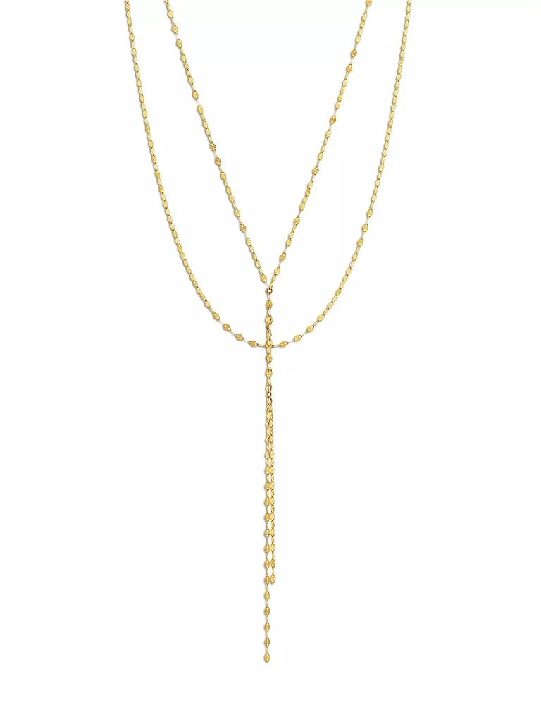 LANA Blake 14K Yellow Gold Lariat Necklace 1