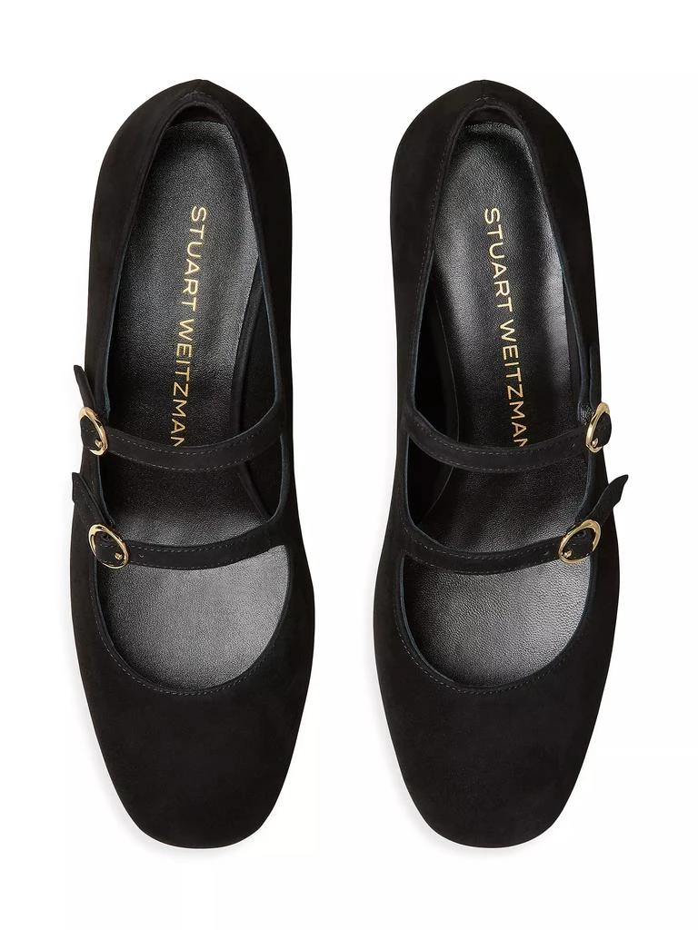 Stuart Weitzman Benni Suede Mary Jane Pumps 4