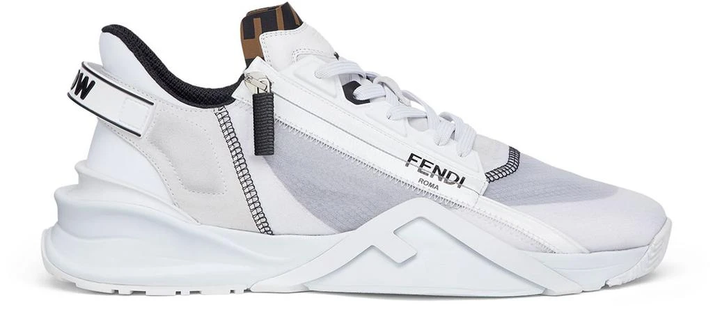 FENDI Black nylon low tops 1