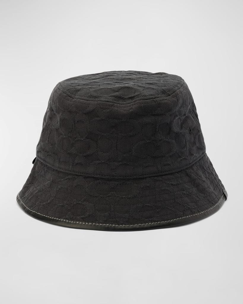 Coach Signature C Denim Bucket Hat