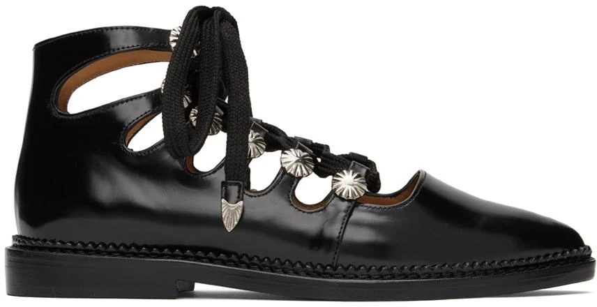 Toga Pulla SSENSE Exclusive Black Lace-Up Shoes 1
