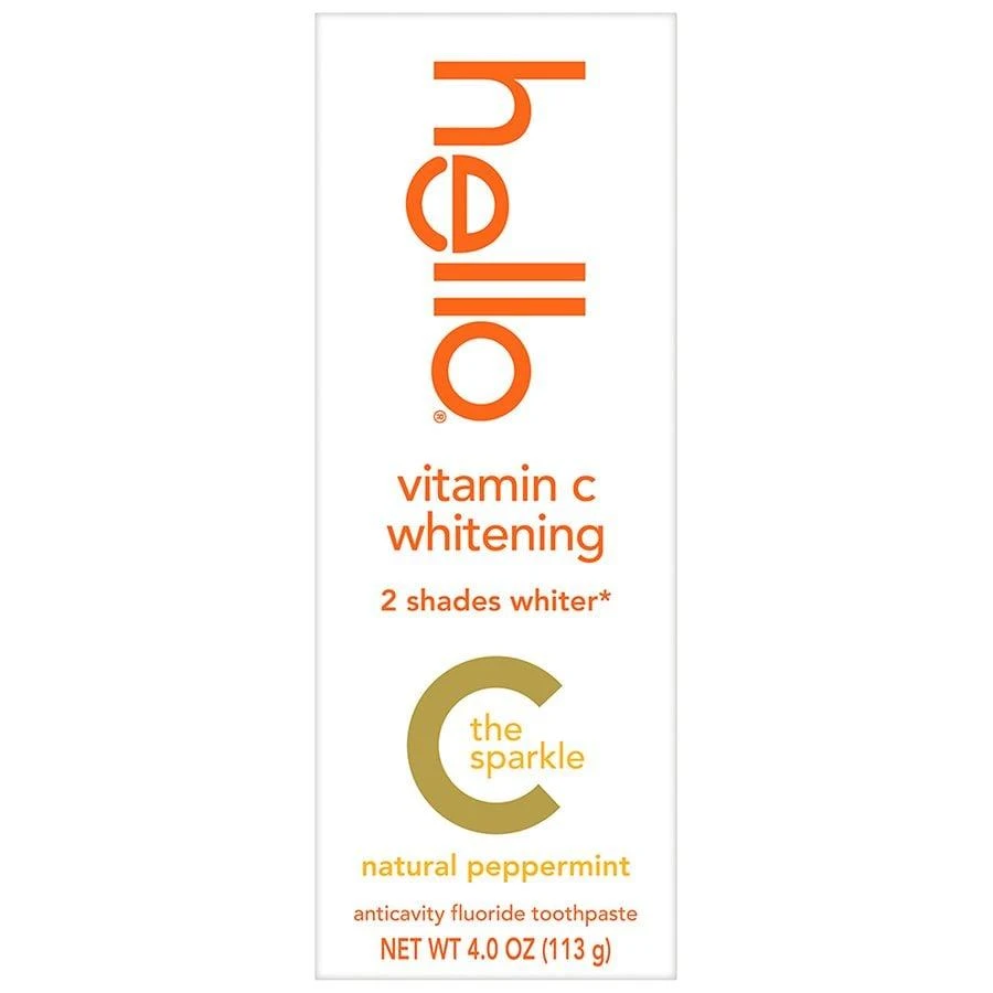 Hello Vitamin C Whitening Toothpaste With Fluoride Peppermint 7