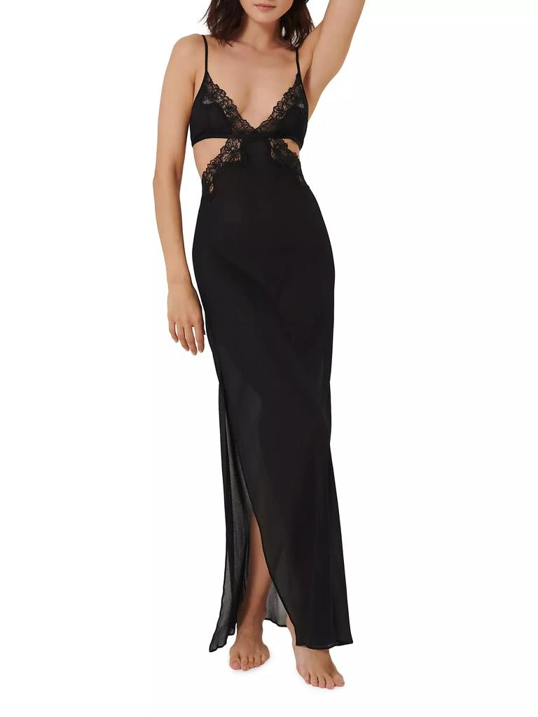 BLUEBELLA Chiffon Cut-Out Maxi Chemise 3