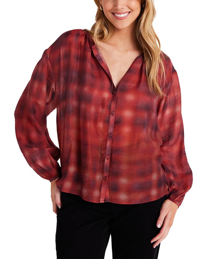 Bella Dahl Shirred Neck Blouse