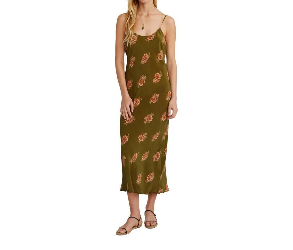 Chan Luu Lily Silk Slip Midi Dress