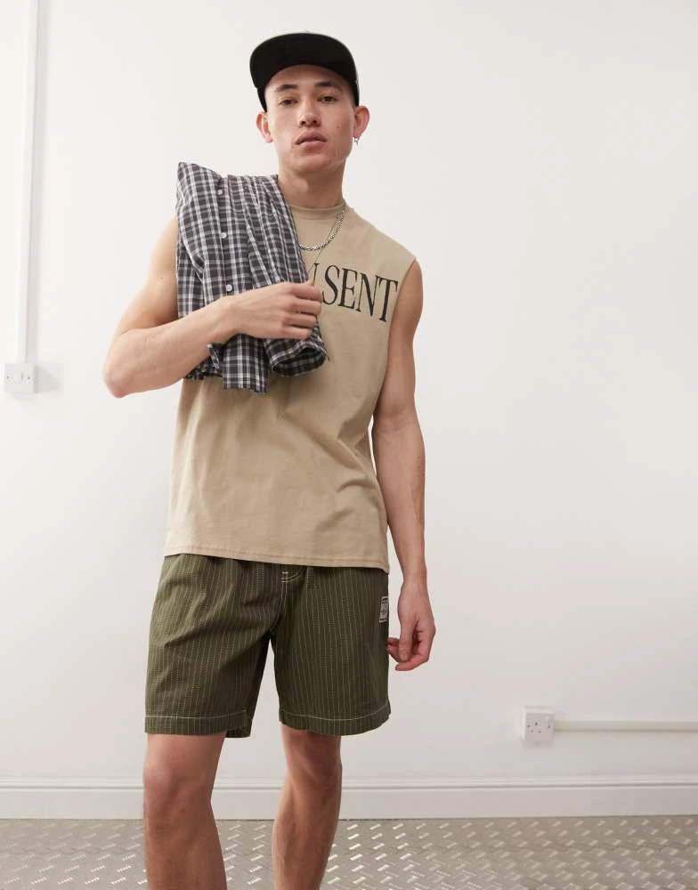 Adidas adidas Originals Wabash workwear shorts in khaki 2